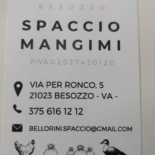 Spaccio mangimi Bellorini
